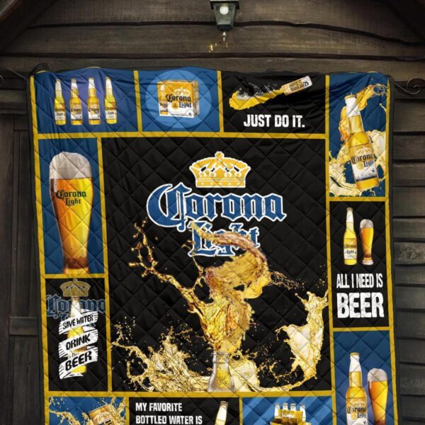 corona light quilt blanket all i need is beer gift idea ubct1