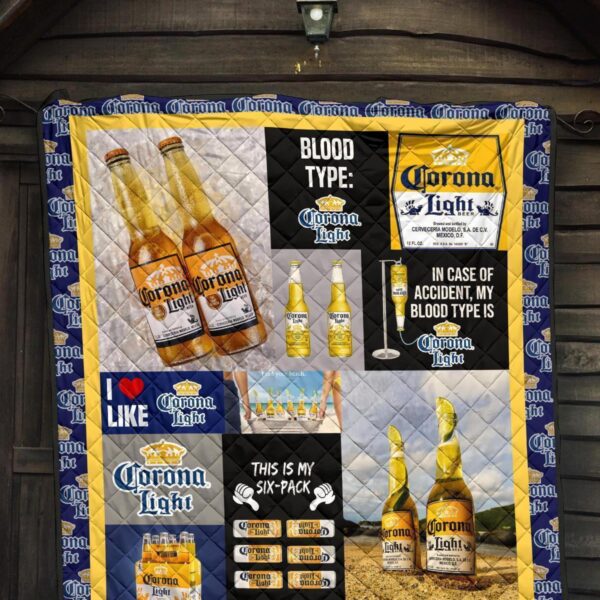 corona light quilt blanket funny gift for beer lover b2big