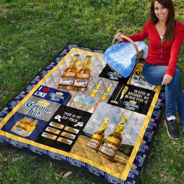 corona light quilt blanket funny gift for beer lover rs7b1