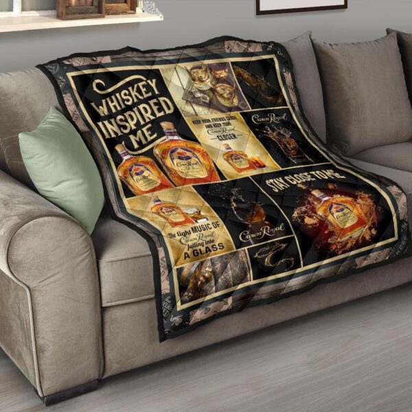 crown royal quilt blanket whiskey inspired me funny gift idea 4jz4f