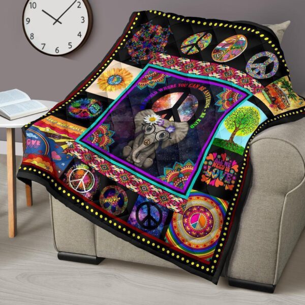 cute hippie elephant quilt blanket funny gift idea e9sgh