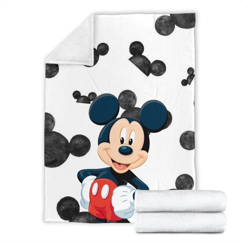 Cute Mickey Mouse Fleece Blanket For Bedding Decor