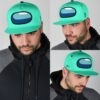 cyan crewmate snapback hat among us gift idea 3b8f2