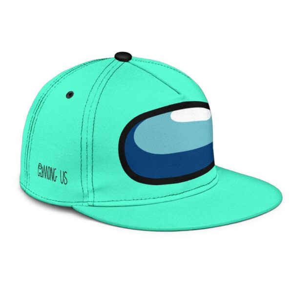 cyan crewmate snapback hat among us gift idea 7yvxv