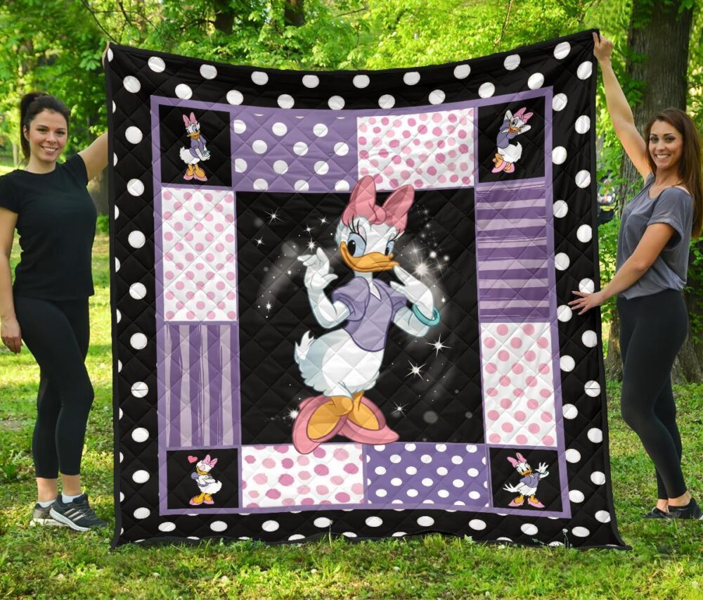 Daisy Duck Quilt Blanket Cartoon Fan Gift Idea | QB004