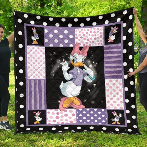 Daisy Duck Quilt Blanket Cartoon Fan Gift Idea | QB004