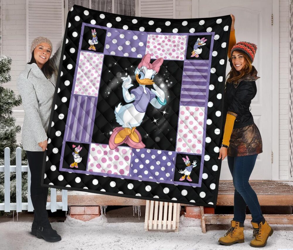 Daisy Duck Quilt Blanket Cartoon Fan Gift Idea | QB004