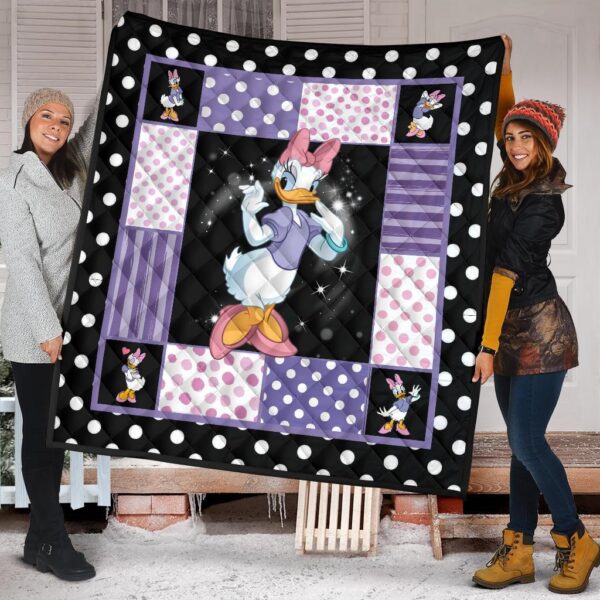 daisy duck quilt blanket cartoon fan gift idea qb004 f1px3