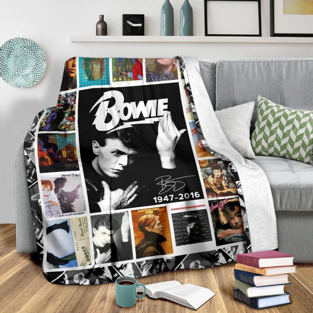 David Bowie Fleece Blanket Music Fan Gift Idea