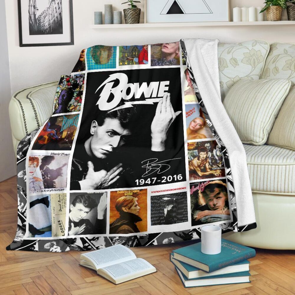 David Bowie Fleece Blanket Music Fan Gift Idea