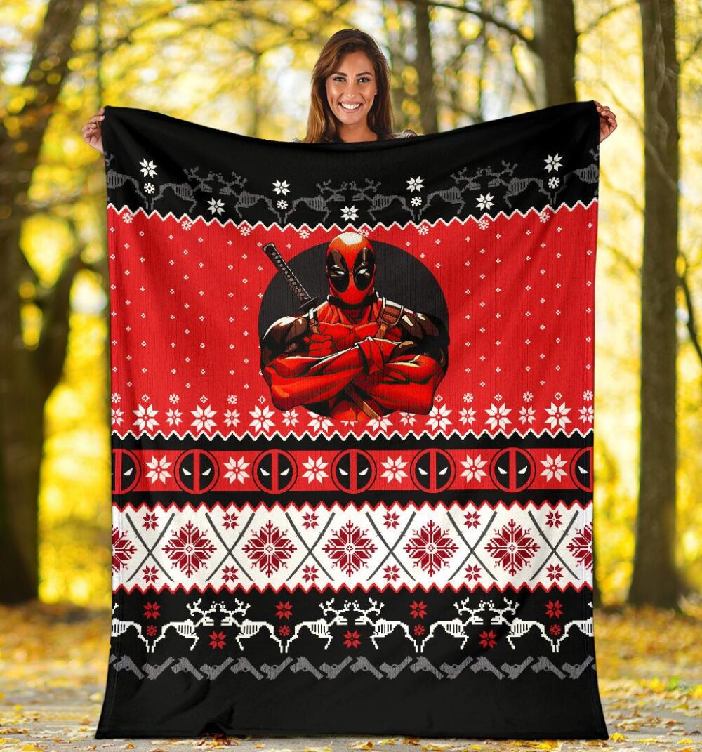 Deadpool Ugly Christmas Custom Blanket Home Decor