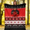 deadpool ugly christmas custom blanket home decor ljlhq