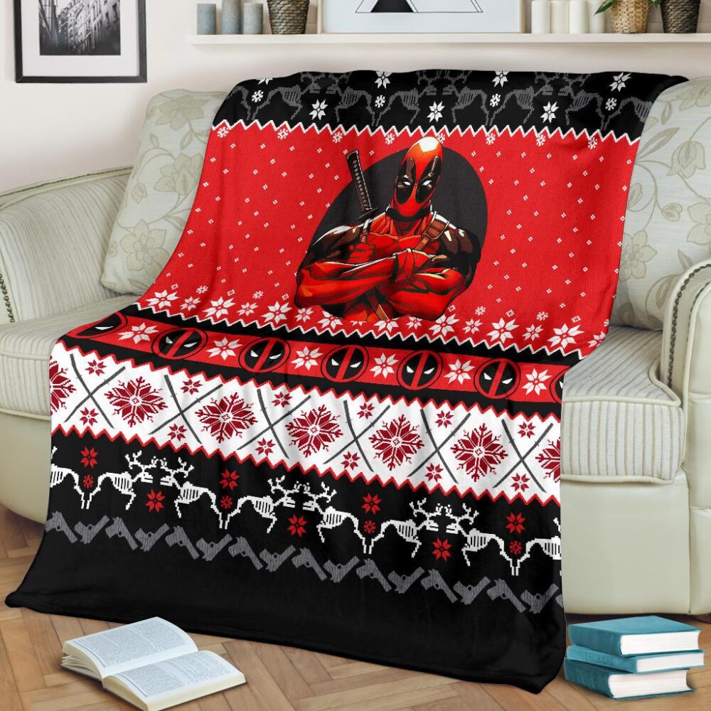 Deadpool Ugly Christmas Custom Blanket Home Decor