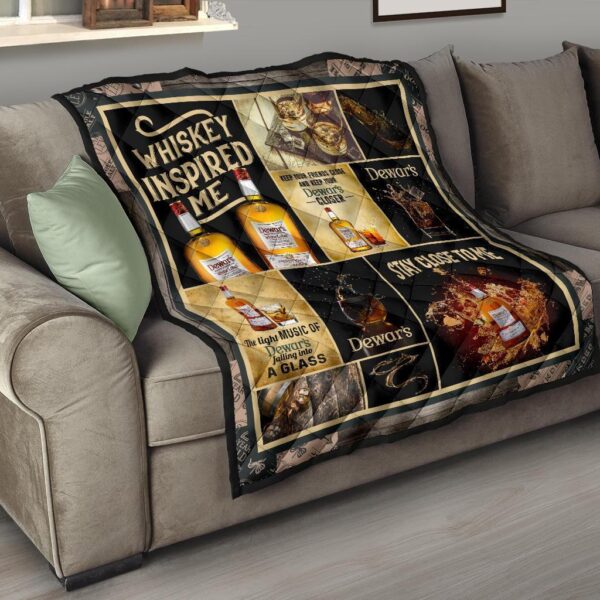 dewars quilt blanket whiskey inspire me gift idea ambua