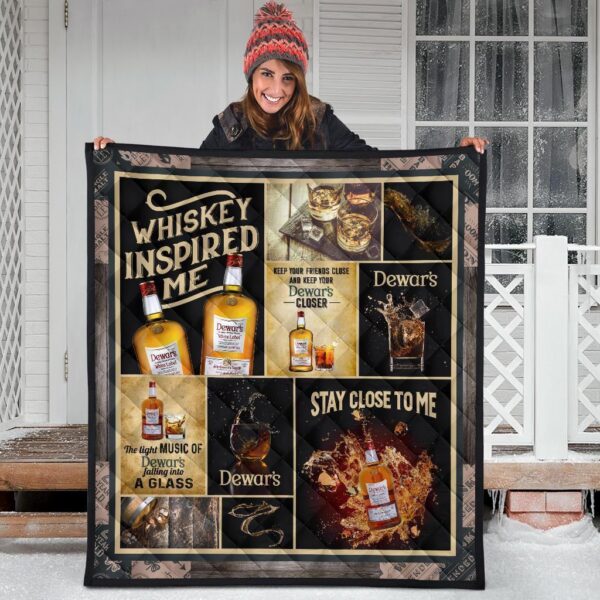 dewars quilt blanket whiskey inspire me gift idea erpl7