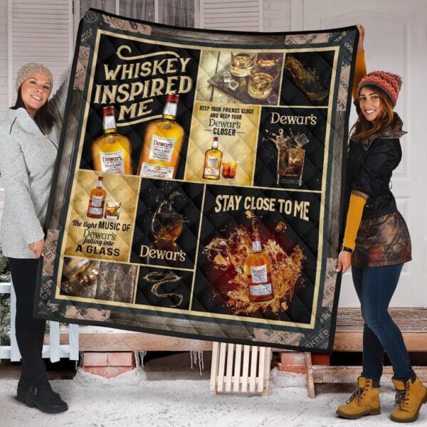 dewars quilt blanket whiskey inspire me gift idea xl1ik