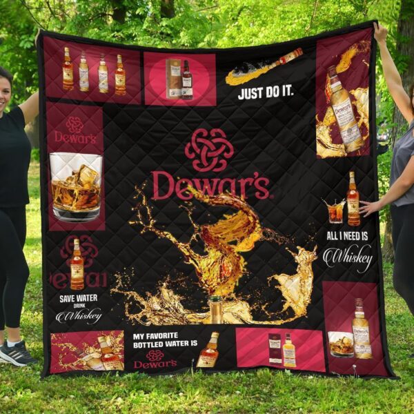 dewars scotch quilt blanket all i need is whisky gift idea qb005 gcscn