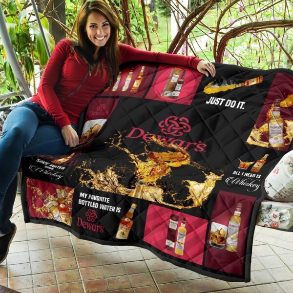 dewars scotch quilt blanket all i need is whisky gift idea qb005 ofwml