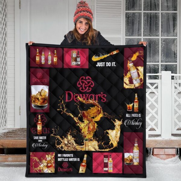 dewars scotch quilt blanket all i need is whisky gift idea qb005 ydvxg