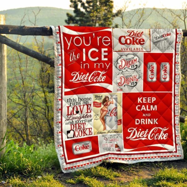 diet coke quilt blanket funny gift for soft drink lover bkieu