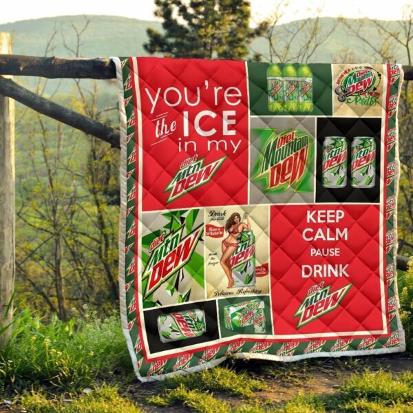 diet mountain dew quilt blanket funny gift for soft drink lover ordbd