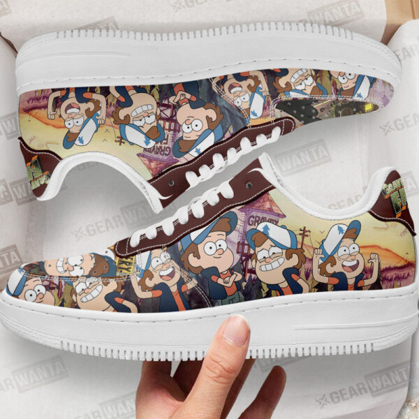 dipper pines gravity falls sneakers custom cartoon shoes kmbz2