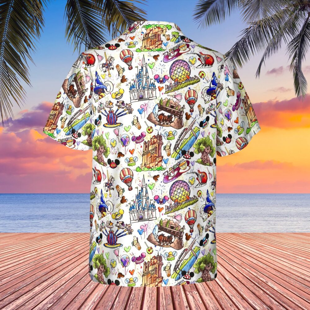 Disney Parks Food Custom Hawaii Shirt | Summer  Disney World Button Up Shirts