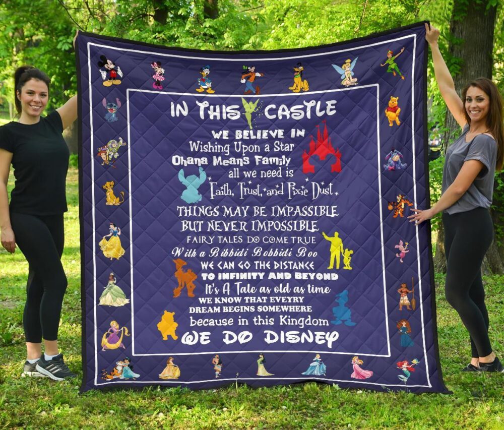 DN Castle Quilt Blanket We Believe In For DN Fan Gift