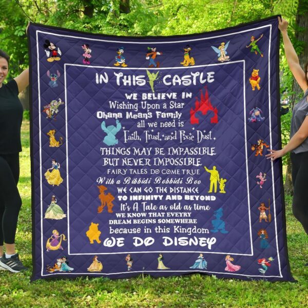 DN Castle Quilt Blanket We Believe In For DN Fan Gift