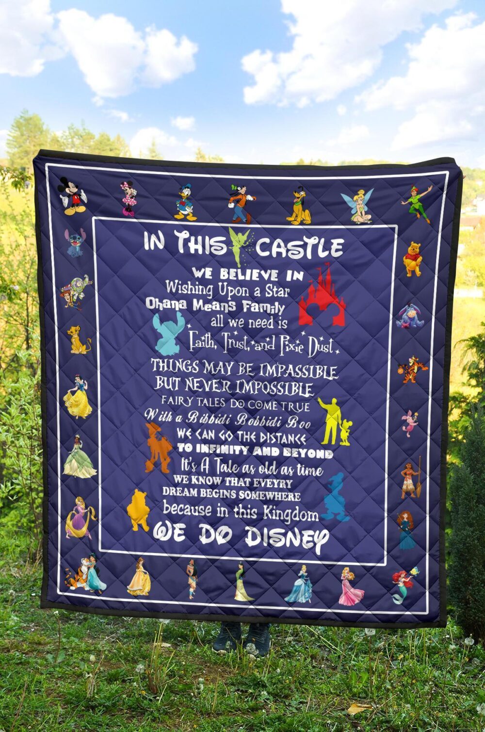 DN Castle Quilt Blanket We Believe In For DN Fan Gift