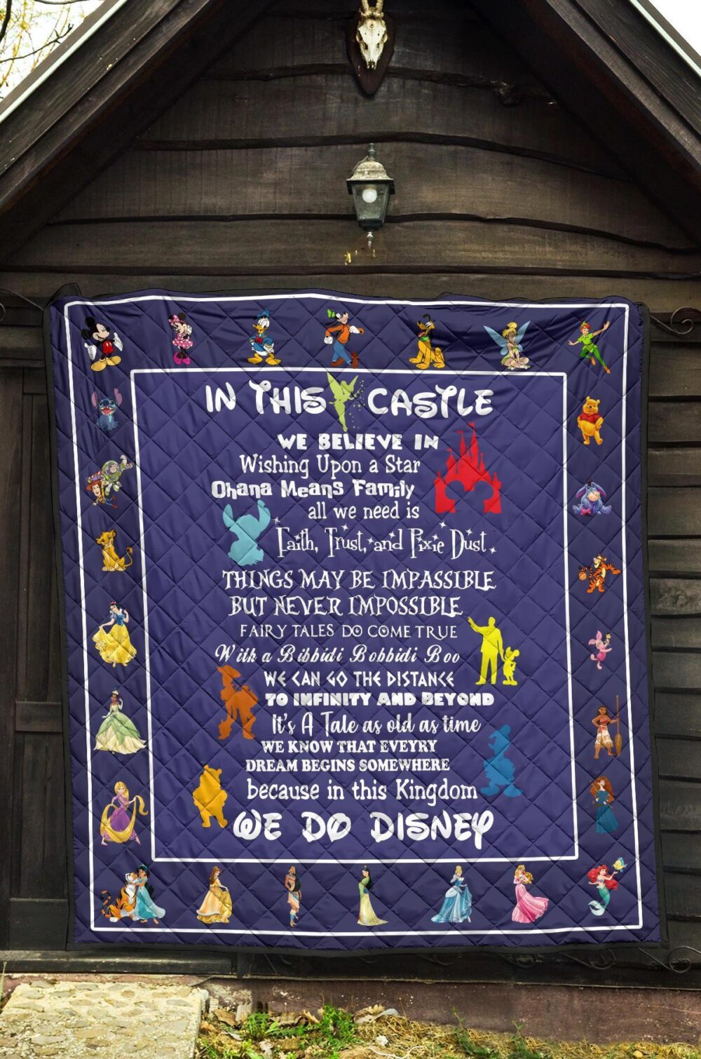 DN Castle Quilt Blanket We Believe In For DN Fan Gift