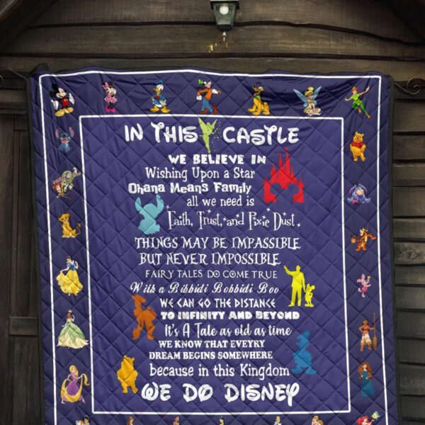 dn castle quilt blanket we believe in for dn fan gift fc9cu