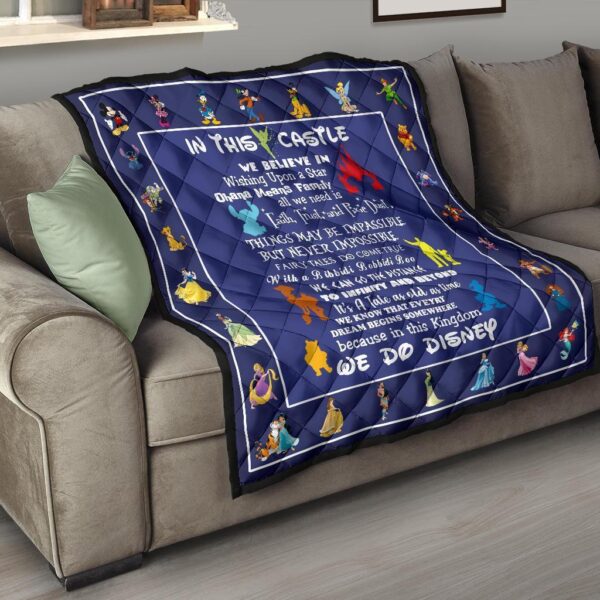 dn castle quilt blanket we believe in for dn fan gift ojimj