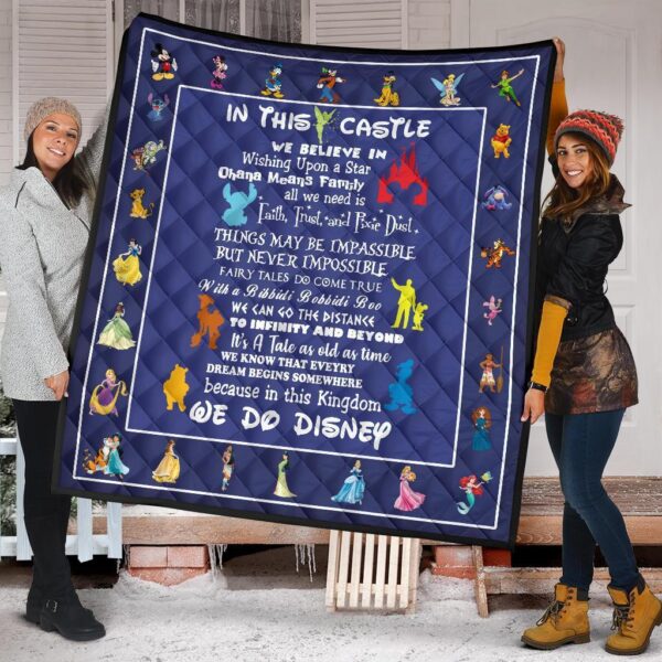 dn castle quilt blanket we believe in for dn fan gift pqlfp