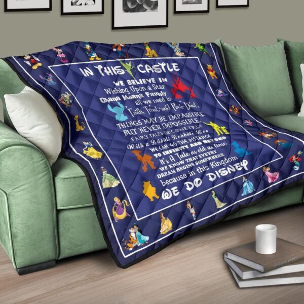 dn castle quilt blanket we believe in for dn fan gift qhojj