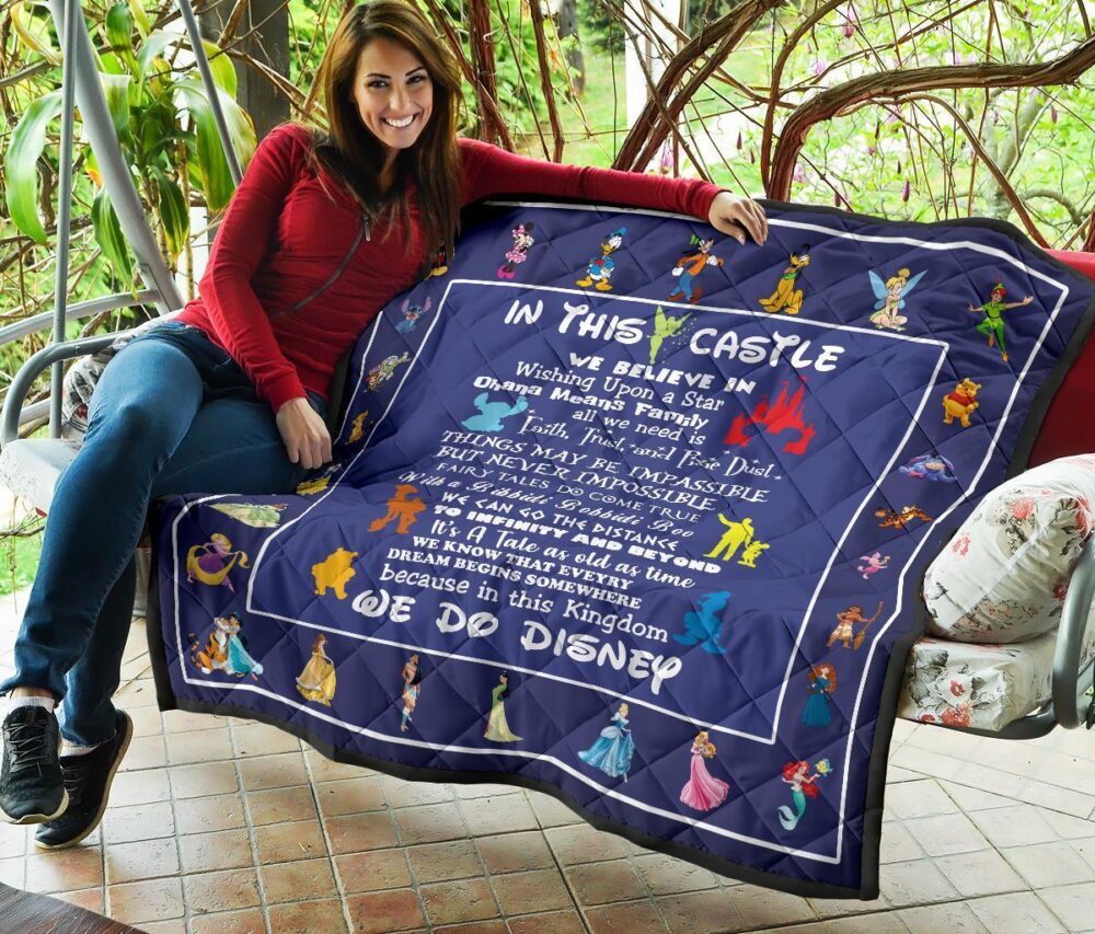 DN Castle Quilt Blanket We Believe In For DN Fan Gift