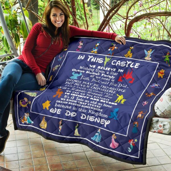 dn castle quilt blanket we believe in for dn fan gift wogzn