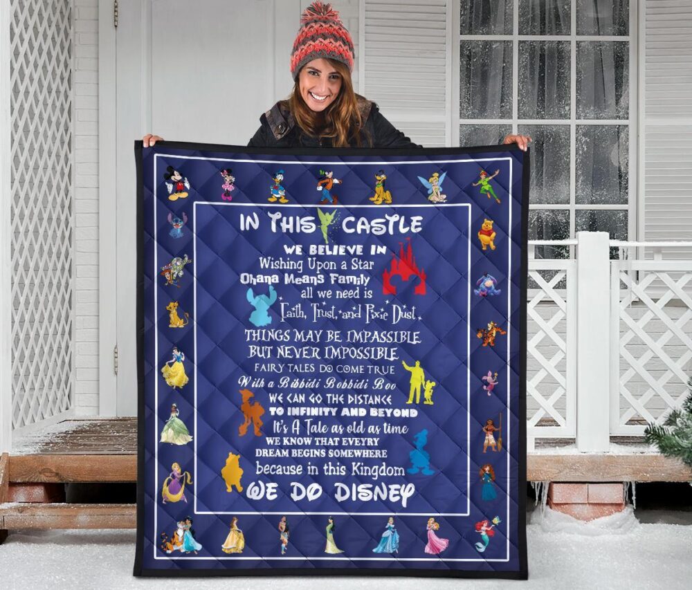 DN Castle Quilt Blanket We Believe In For DN Fan Gift