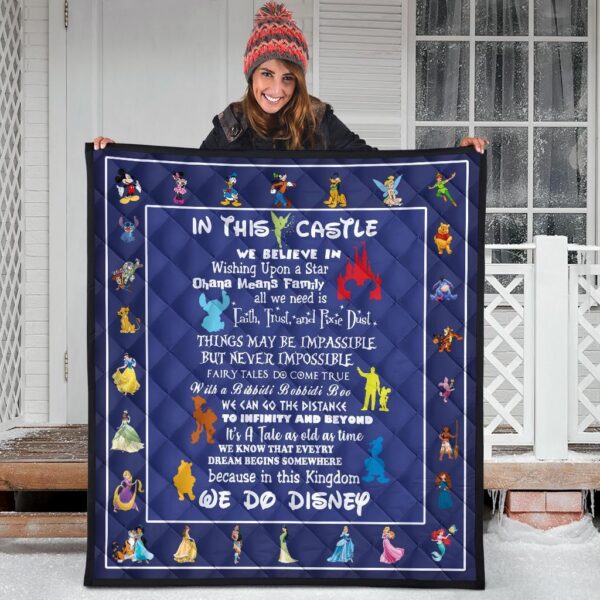 dn castle quilt blanket we believe in for dn fan gift zpc3k