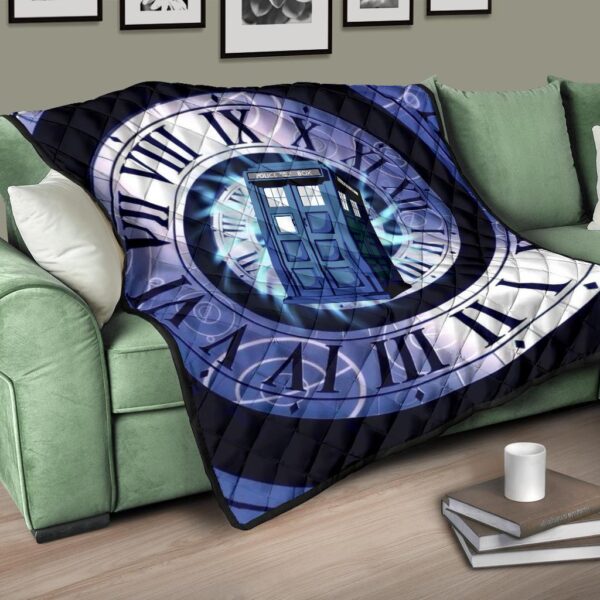 doctor who tardis quilt blanket funny gift idea for fan i9syz