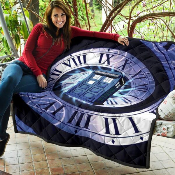 doctor who tardis quilt blanket funny gift idea for fan vlvdf