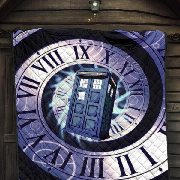 doctor who tardis quilt blanket funny gift idea for fan yo1yj