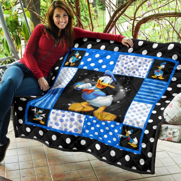 donald duck quilt blanket funny cartoon fan gift idea 3fvdn