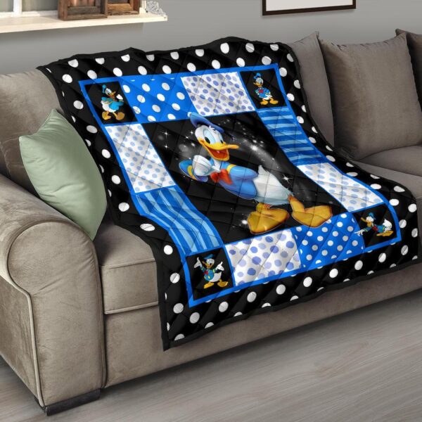 donald duck quilt blanket funny cartoon fan gift idea ksrhg