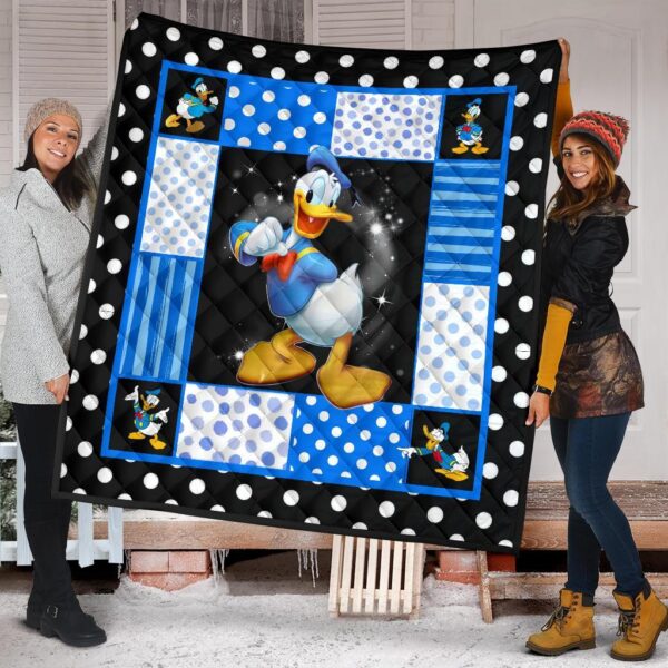 donald duck quilt blanket funny cartoon fan gift idea pfkf1