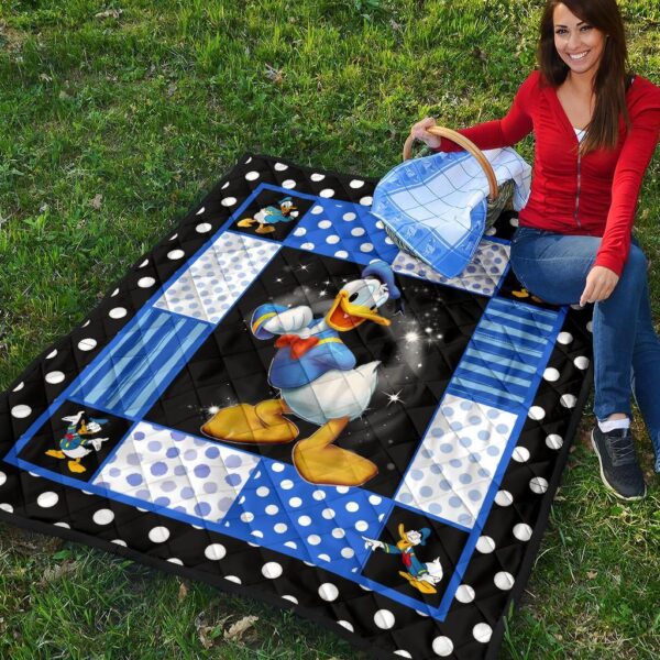 donald duck quilt blanket funny cartoon fan gift idea q13ta