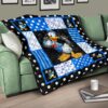 donald duck quilt blanket funny cartoon fan gift idea rnmef