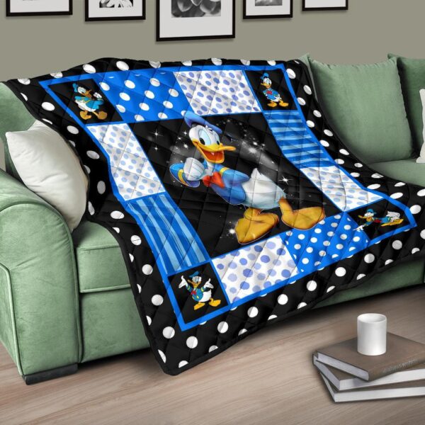 donald duck quilt blanket funny cartoon fan gift idea rnmef