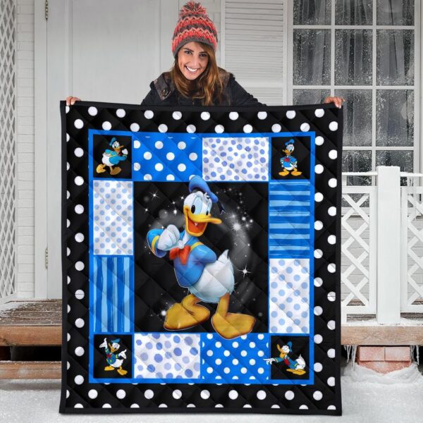 donald duck quilt blanket funny cartoon fan gift idea s7deu