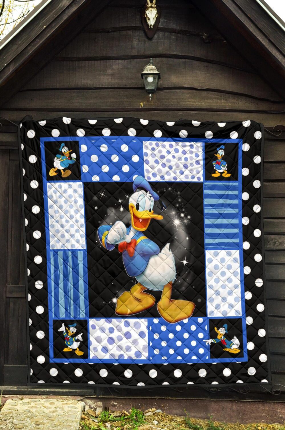 Donald Duck Quilt Blanket Funny Cartoon Fan Gift Idea